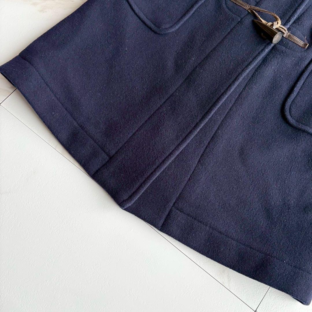 美品◆マッキントッシュロンドン ダッフルコート ロング 紺 トグル 36