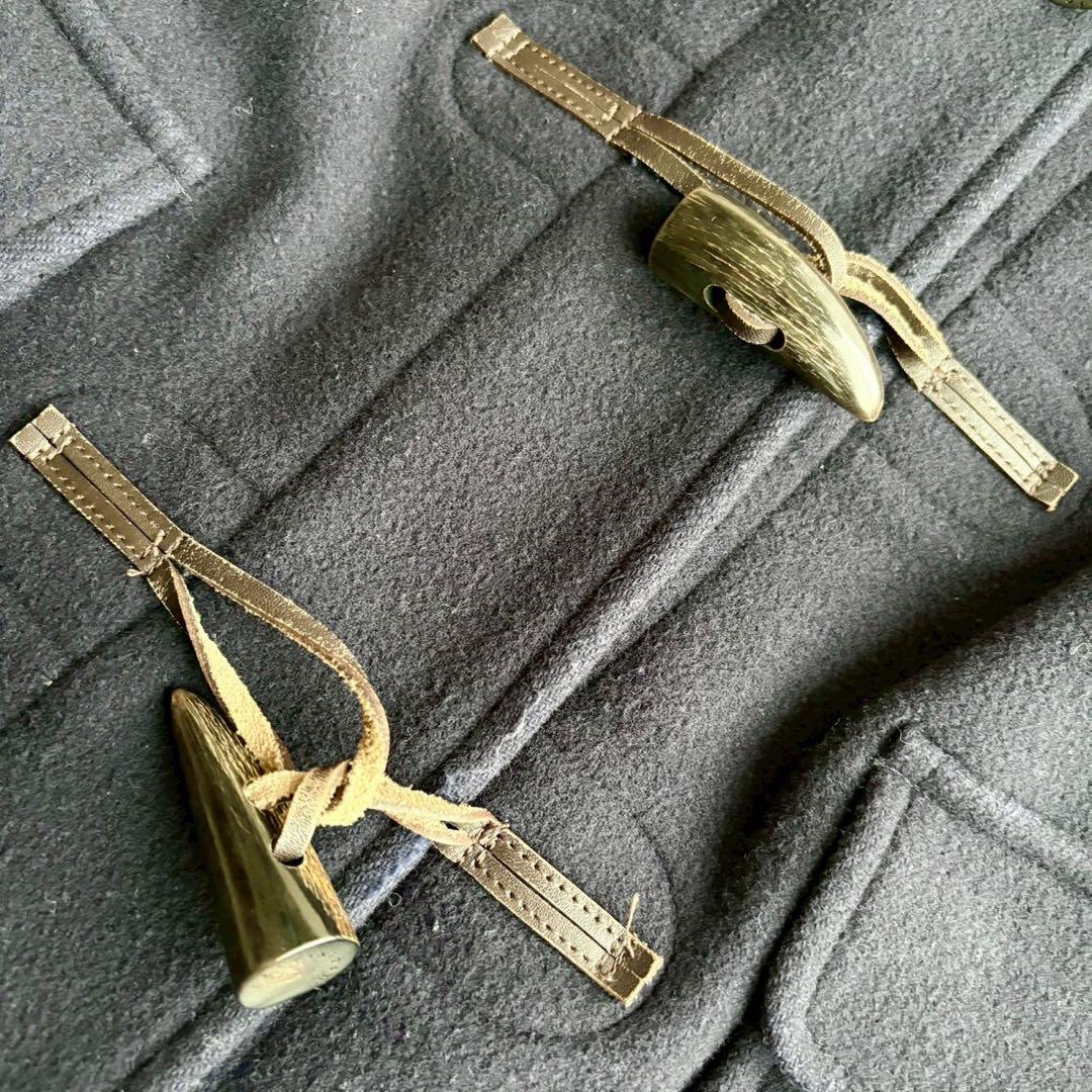 美品◆マッキントッシュロンドン ダッフルコート ロング 紺 トグル 36