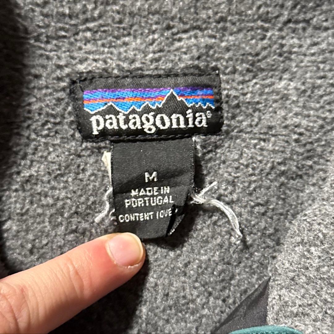 90s Patagonia シェルド シンチラ キャプリーン ダークグリーン M