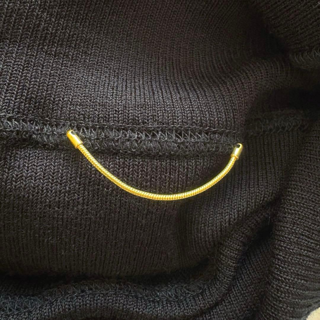 タグ付き未使用 Deuxieme Classe ribタートル 黒 23AW