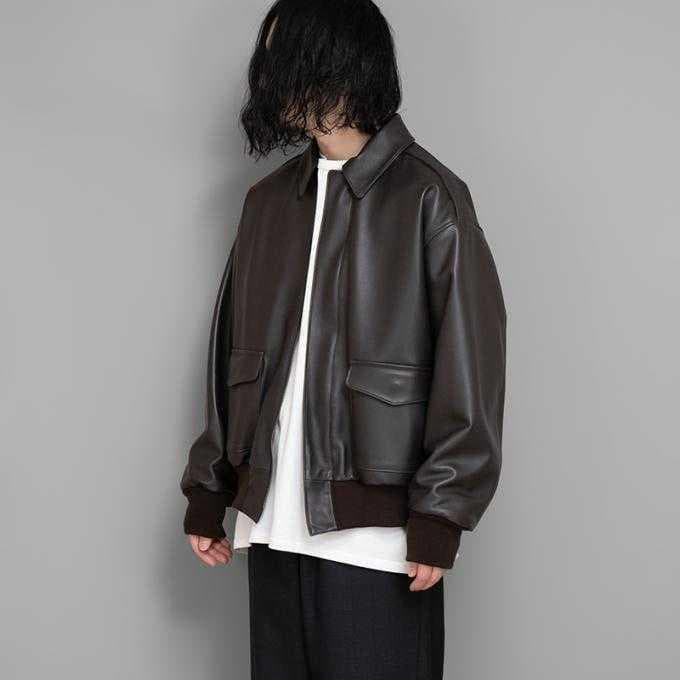 23ss comoli シープスキン A-2ジャケット 2