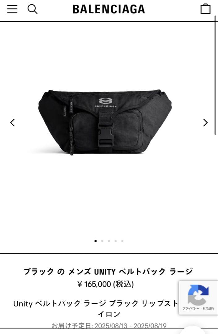 バレンシアガ UNITY ベルトパック ラージ