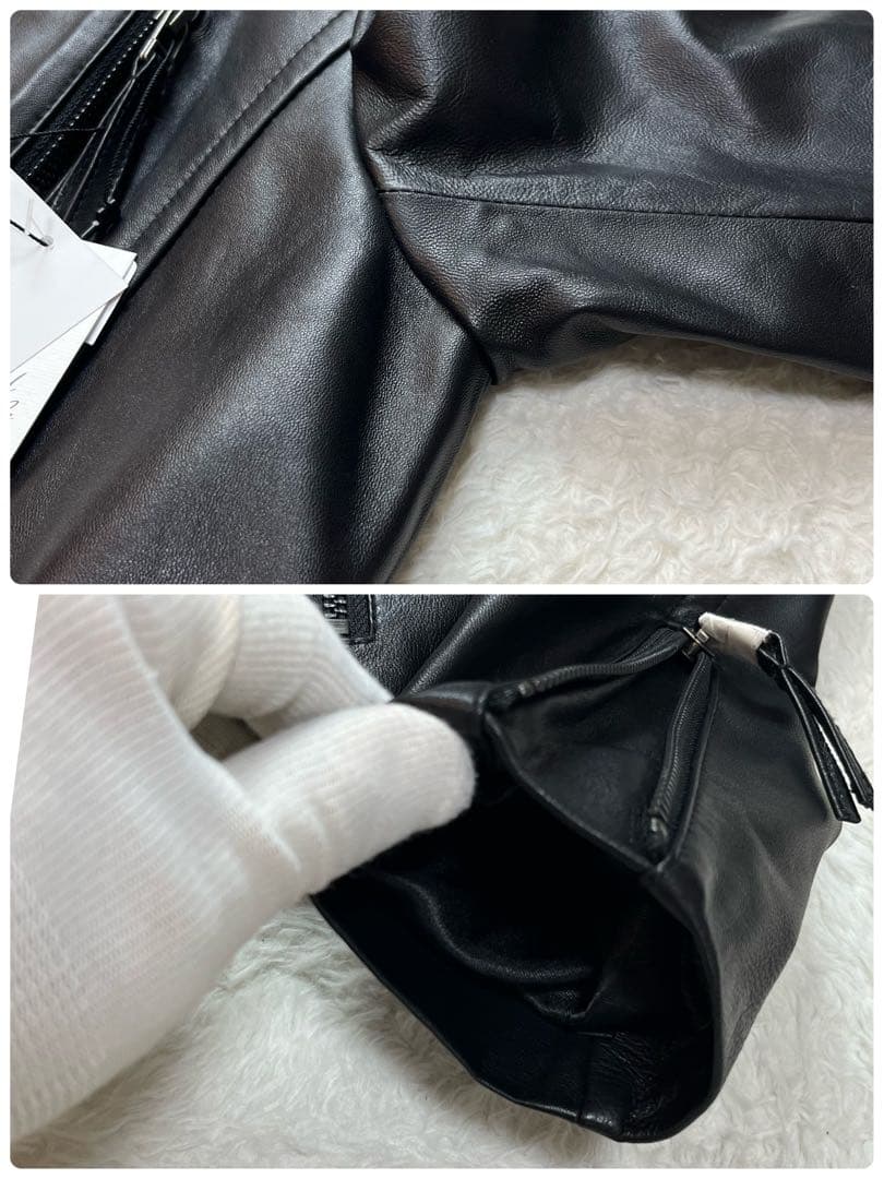 定価46000円　タグ付き　本革　羊革　レザー　ライダース