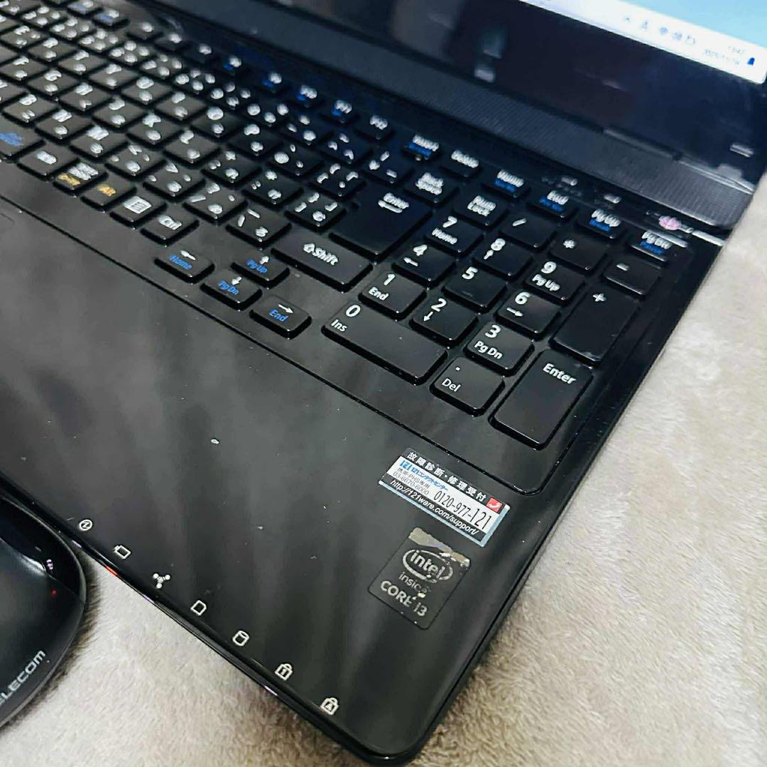 S201 NECノートパソコンWEBカメラSSD高速Windows11オフィス付