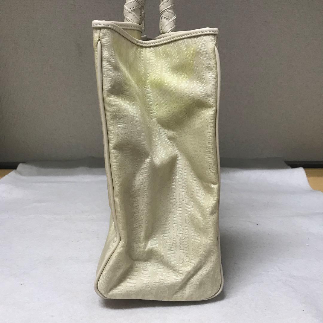 【レア・希少品】Christian Dior ホワイト トロッター柄ハンドバッグ