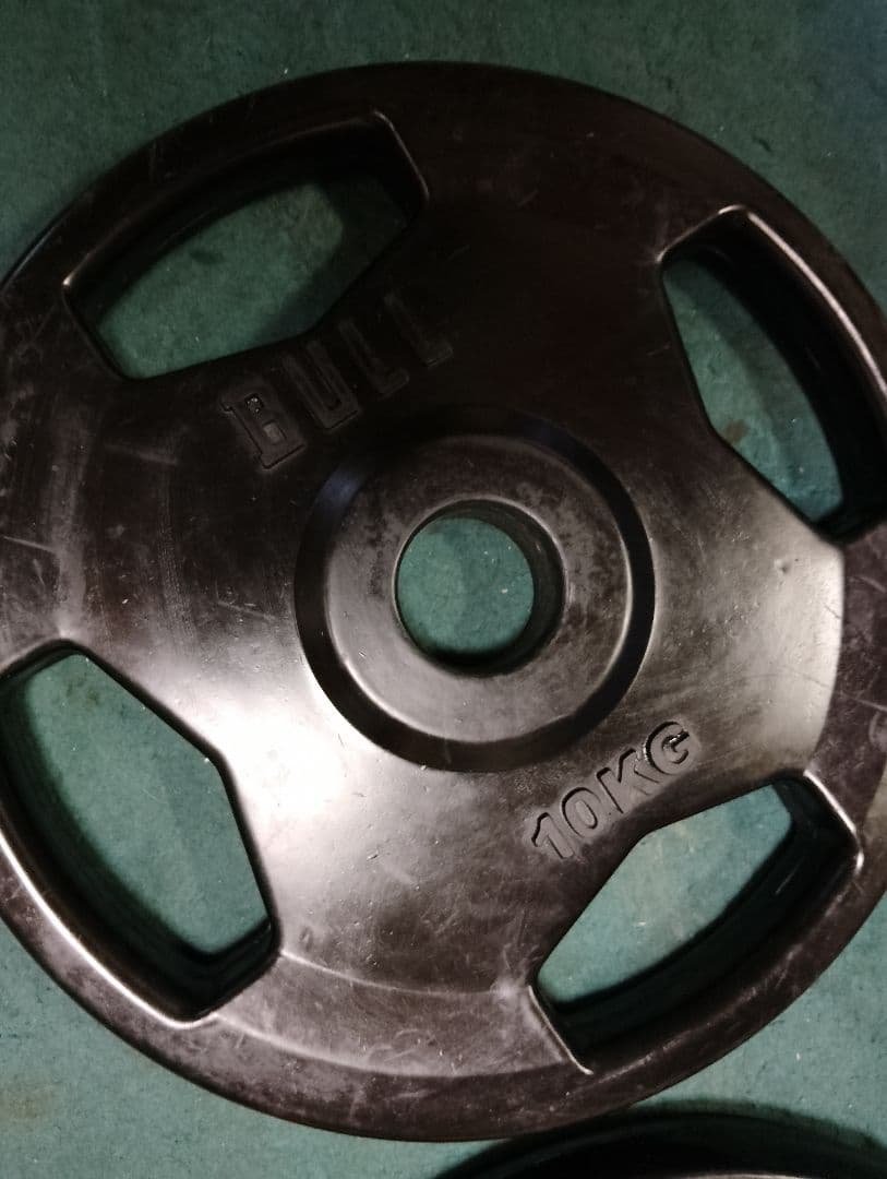 BULL 10kgプレート2枚 50mm 用 ラバープレート