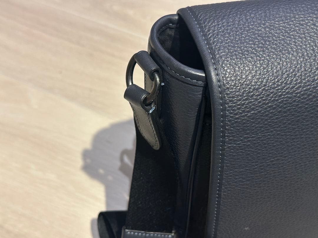 coach コーチ　ビジネスバッグ　紺色　ネイビー　美品　格安