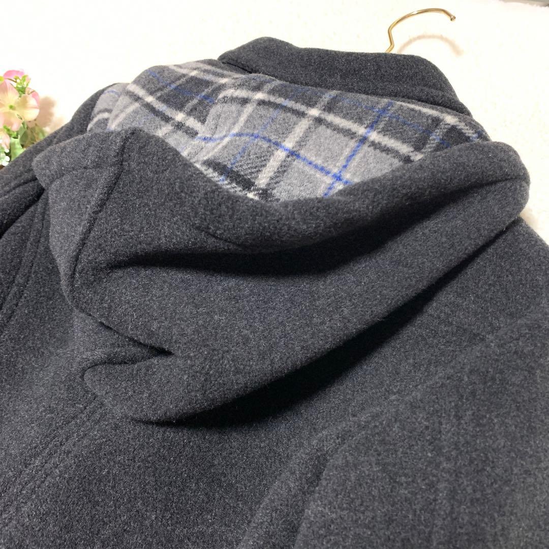 ★極美品　マックスマーラ　2wayダッフルコート　 艶レザー♡ふわウール　S Ｍ