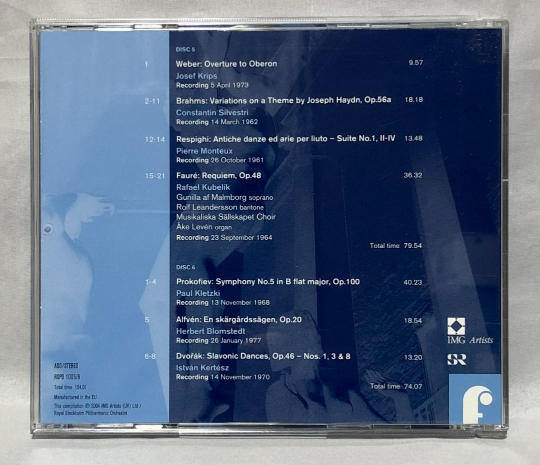 【自主制作盤】8CD-BOX ロイヤル・ストックホルム・フィル創立100周年記念