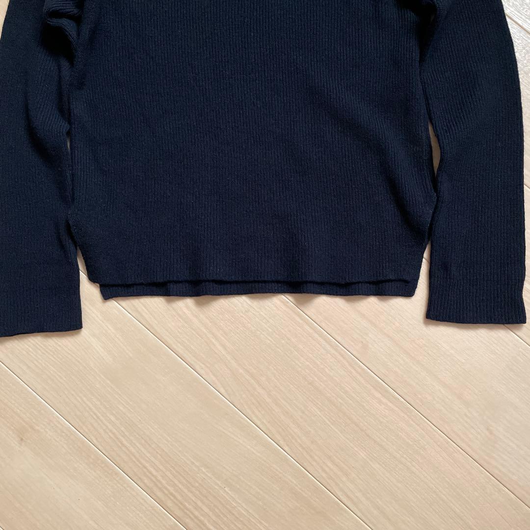 evam eva エヴァムエヴァ ウールカシミヤ クルーネックプルオーバーニット