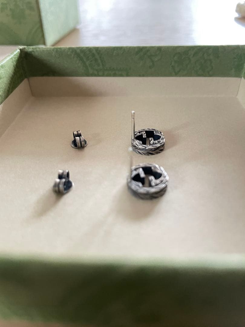 達摩さま　専用　GUCCI インターロッキングG シルバーピアス