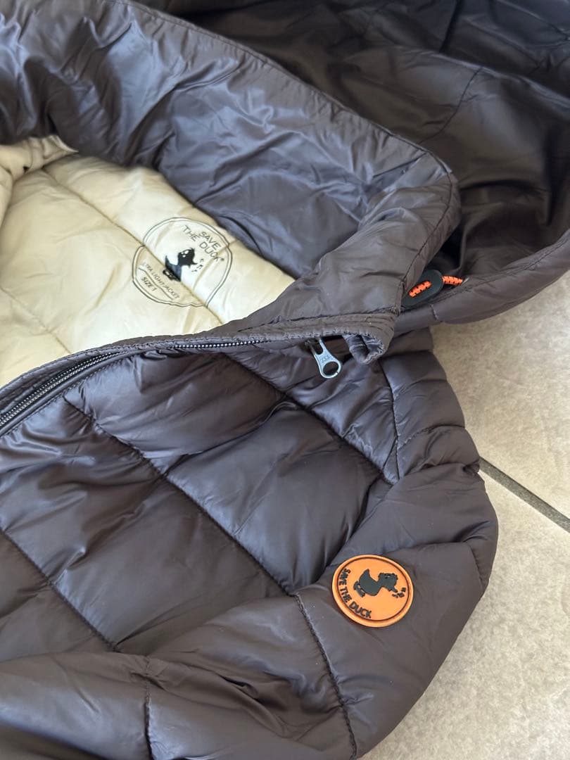 【美品】 SAVE THE DUCK フード付きダウンジャケット サイズ1