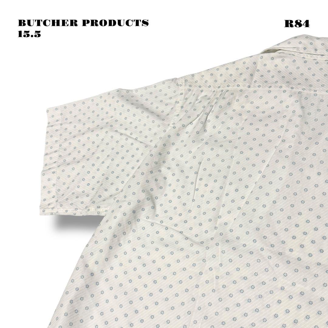 ★限定出品★ BUTCHER PRODUCTS 半袖 シャツ ホワイト 15.5