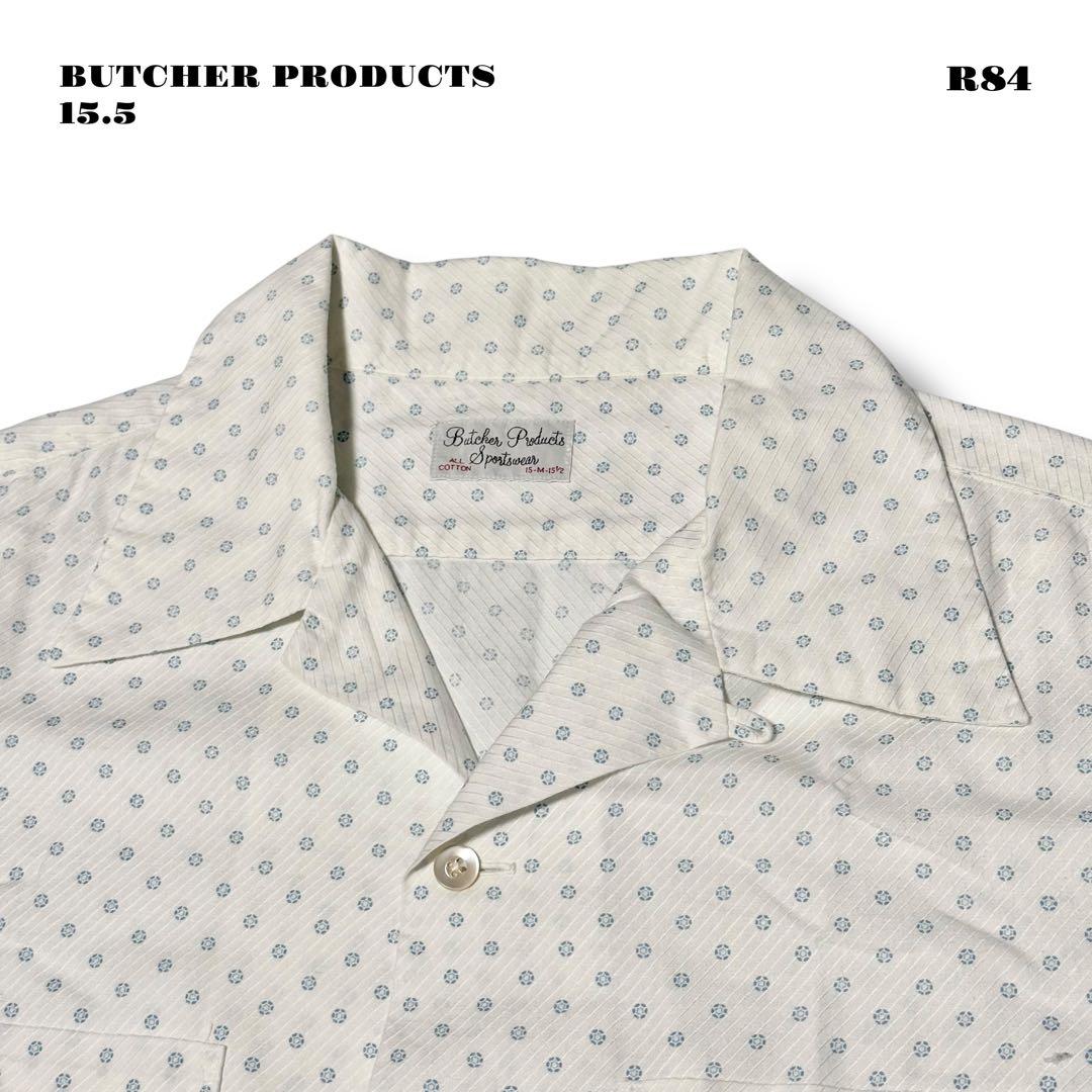 ★限定出品★ BUTCHER PRODUCTS 半袖 シャツ ホワイト 15.5