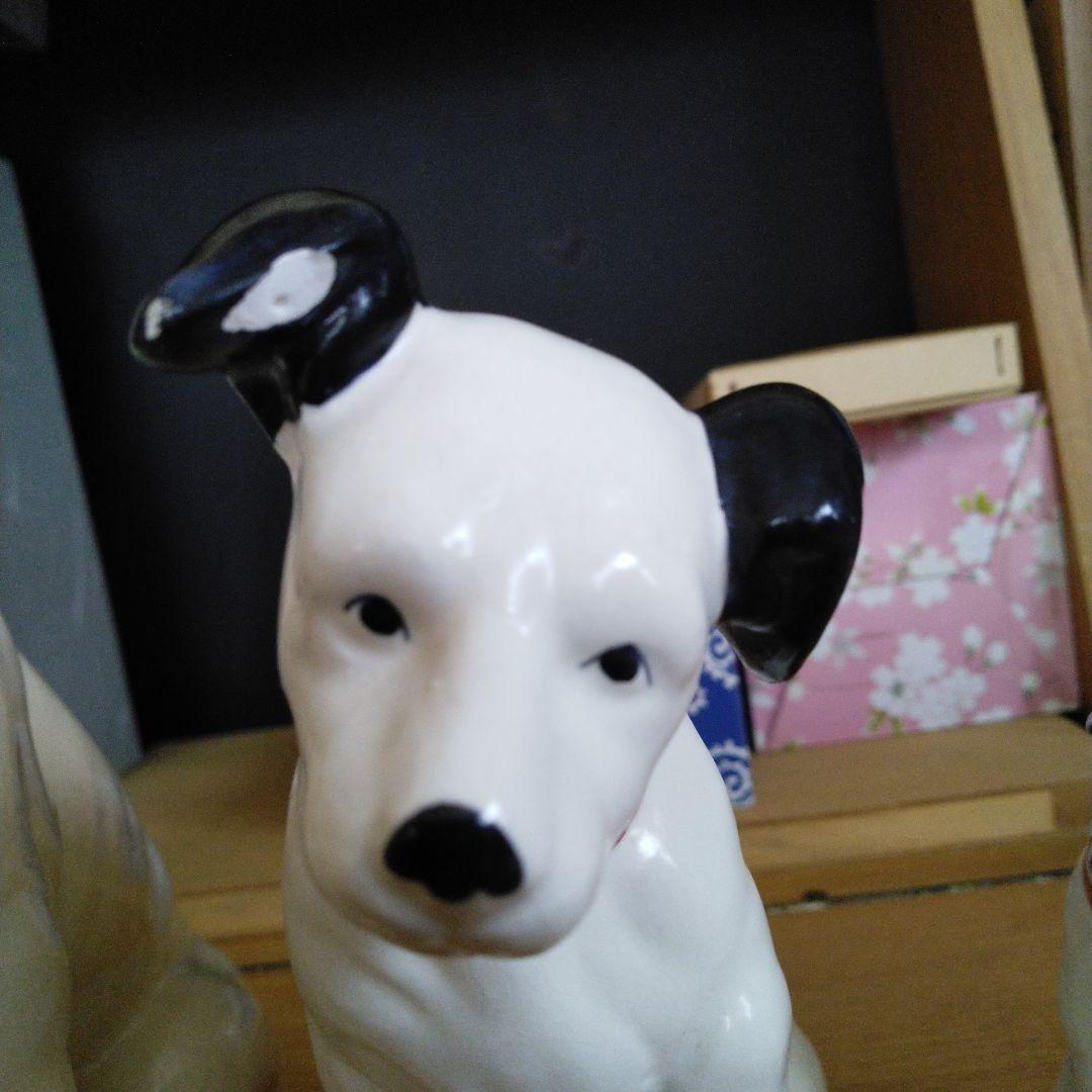 超貴重　ビクターニッパー君陶器製犬の置物セット 6匹