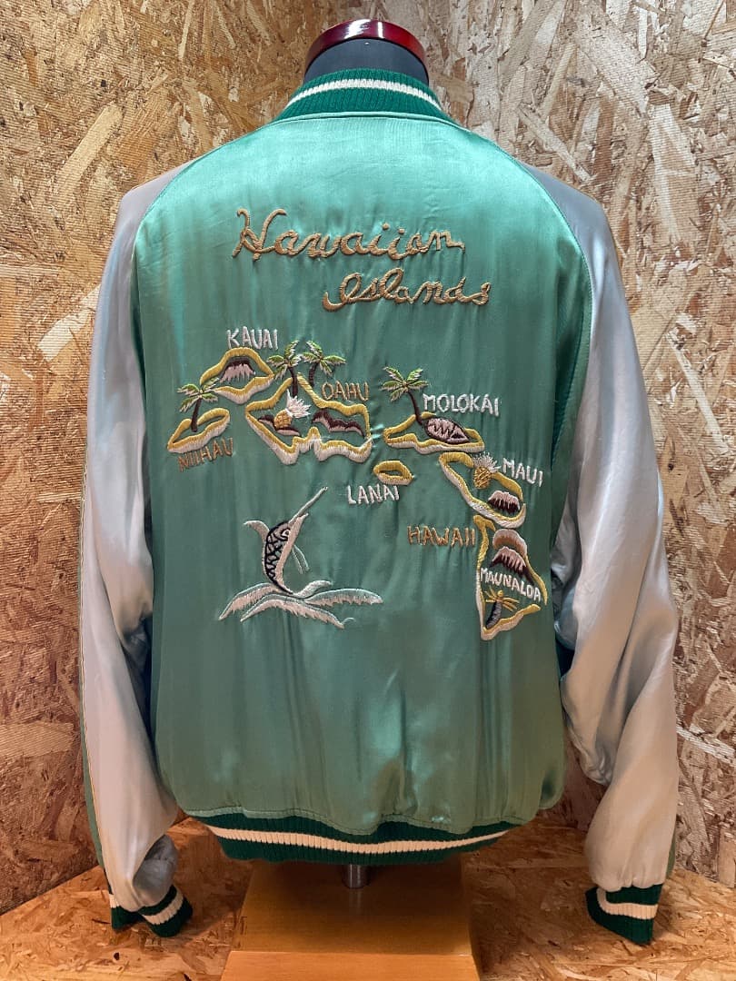 ウエアハウス リバーシブル スーベニア スカジャン ハワイマップ×龍 42