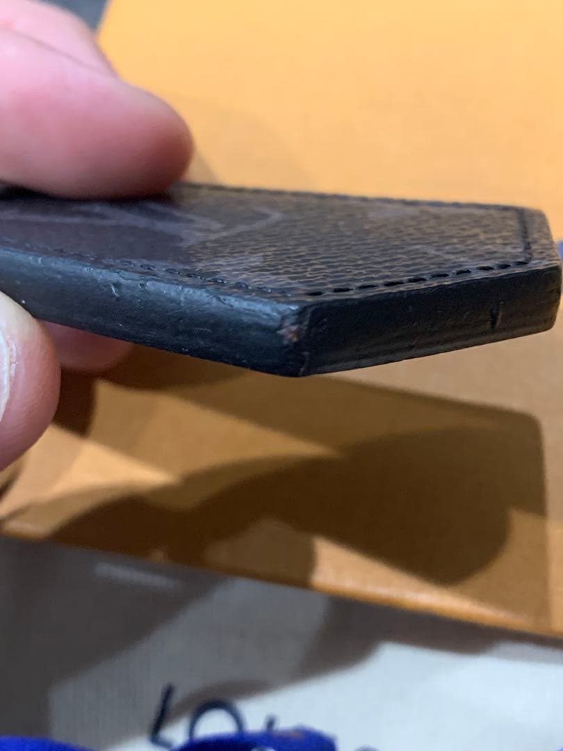 ルイヴィトン　キーリング　キーホルダー　アンシャッペ　モノグラム　黒