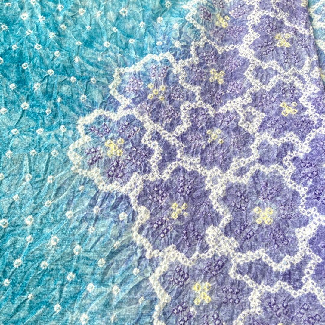 ™️56 身丈161 有松絞り　絞り染め　絞り浴衣　浴衣