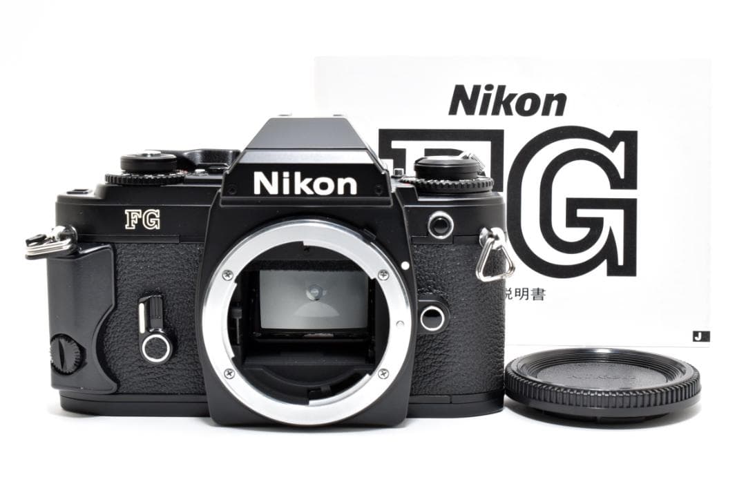 新品級 ニコン FG ブラック 説明書付 フィルム モルト新品交換済 H230