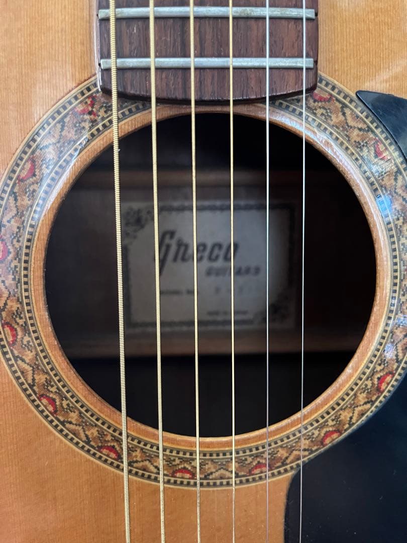 ハードケース付き Greco（ヴィンテージ）アコースティックギター