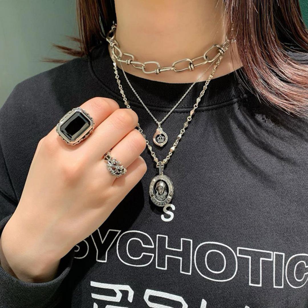 定価6.1万★Justin Davis スター付きダイヤネックレス（50cm）