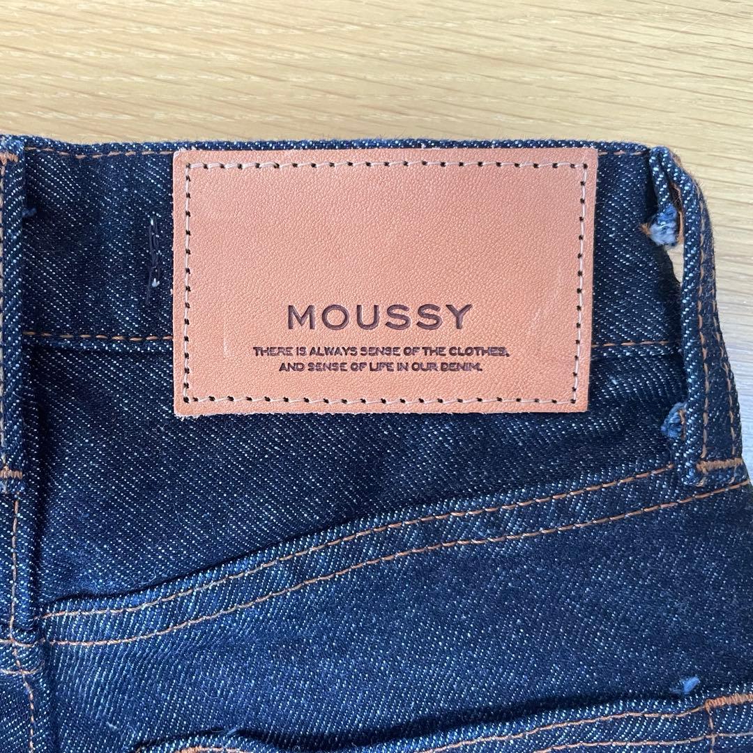 【美品】MOUSSY MVS FLARE 23inch ワンウォッシュ　デニム