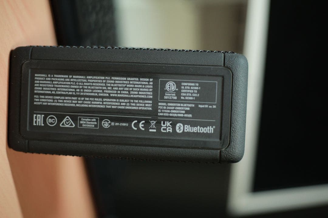 Marshall Emberton スピーカー ブラック 動作確認済み