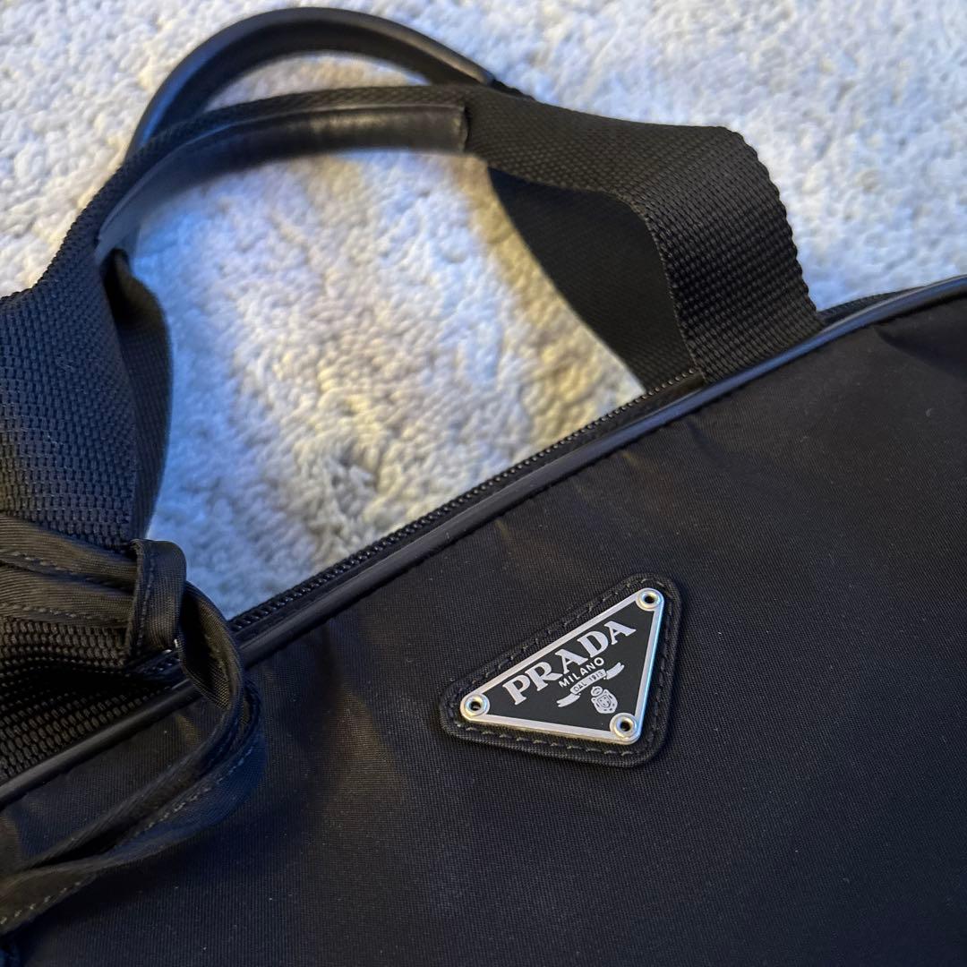 PRADA プラダ ナイロン ハンドバッグ 黒 正規品 三角ロゴ