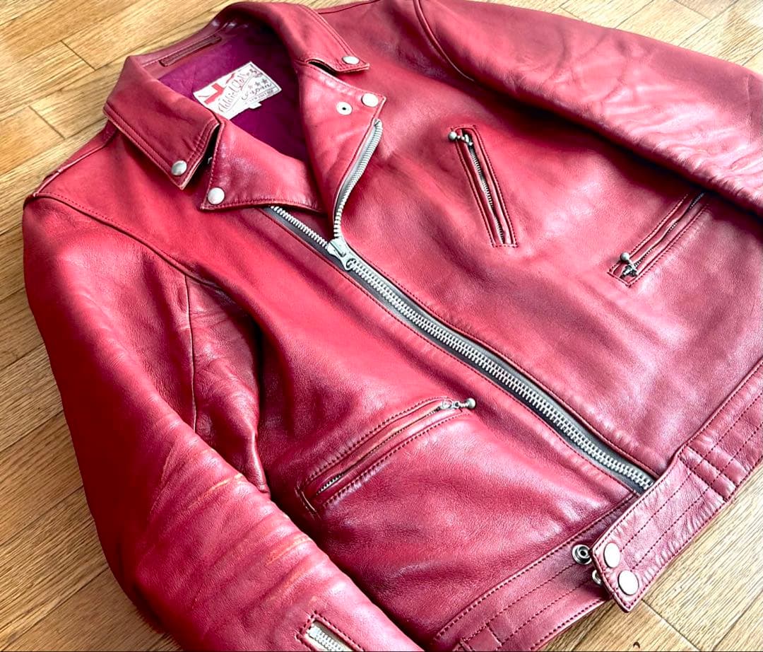 アディクトクローズ　廃盤品　ワインレッド　日本製　サイズ40 茶芯