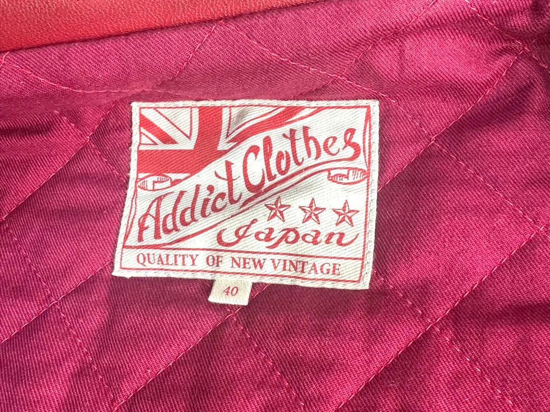 アディクトクローズ　廃盤品　ワインレッド　日本製　サイズ40 茶芯