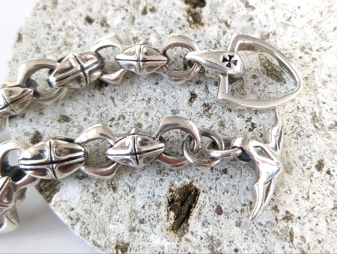 ヴィンテージ*925*チェーン　ブレスレット/バングル　シルバー