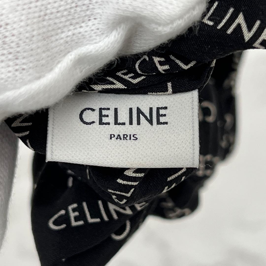セリーヌ レイユール シュシュ 現行品 ゴールド / ブラック CELINE