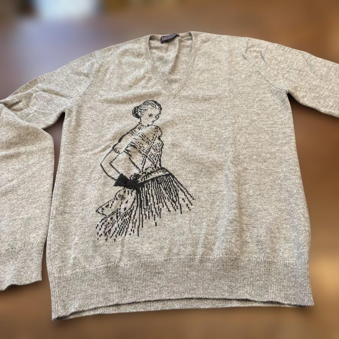 BLLANTYNE グレー Vネック セーター M 未使用品