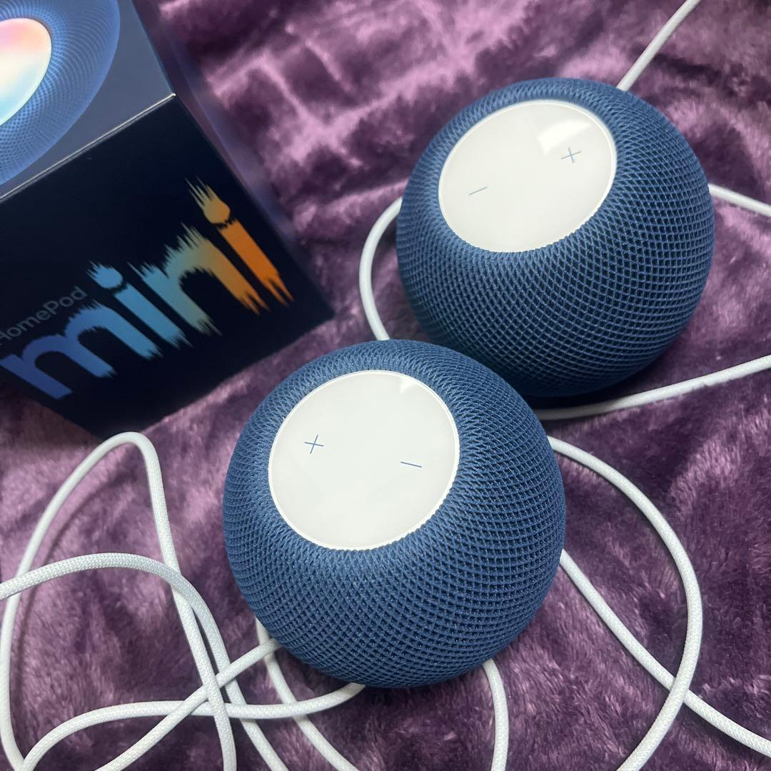 【本日限定】Apple Pod mini 2個セット ブルー 美品