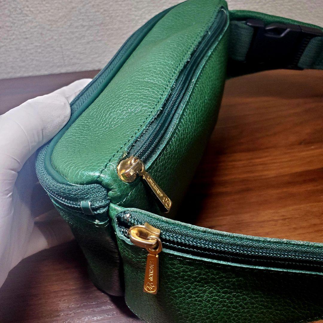 フランス ロンシャン Longchamp レザー ウエストポーチ
