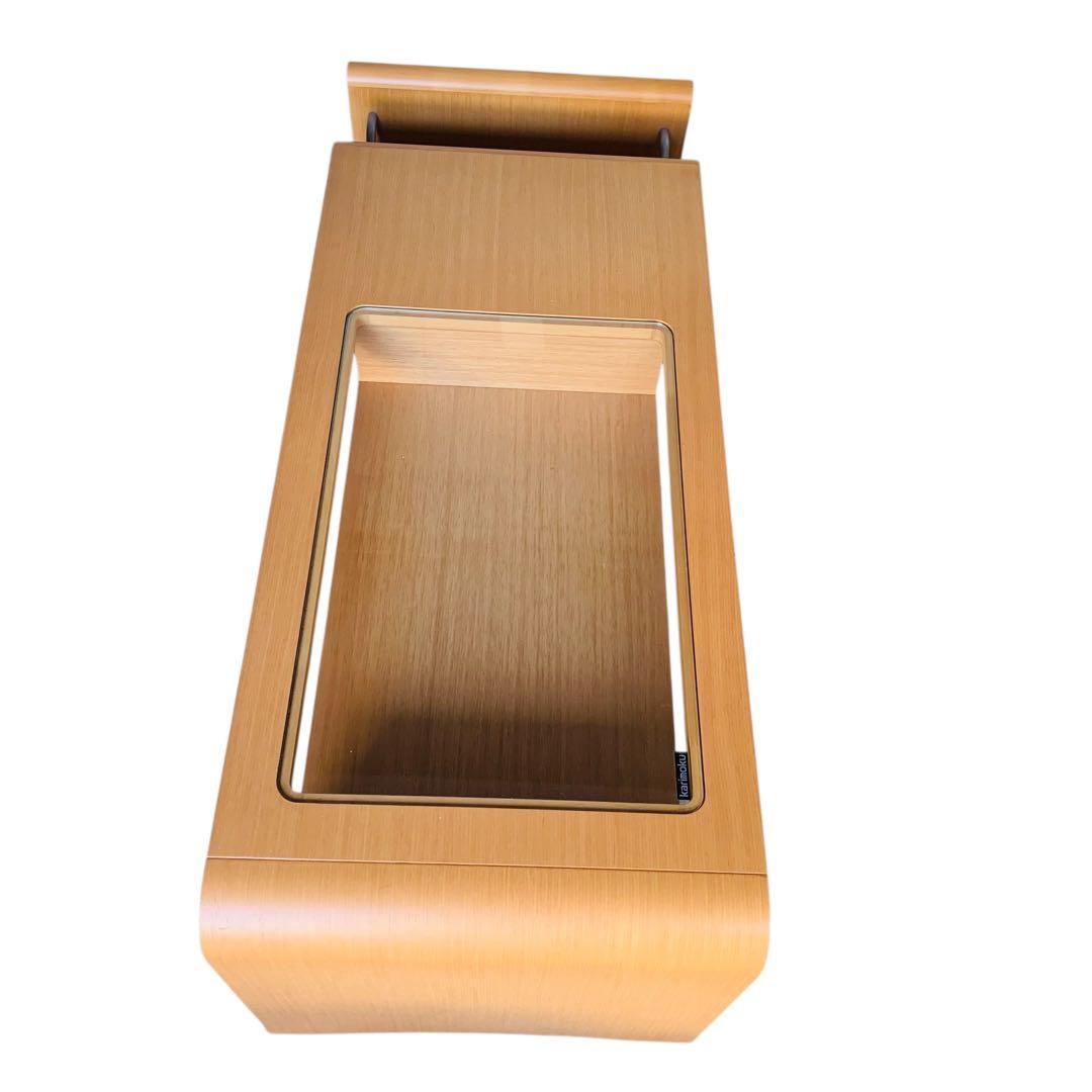 未使用級‼️カリモクセンターテーブル　コンセントキャスター付引き取りOK