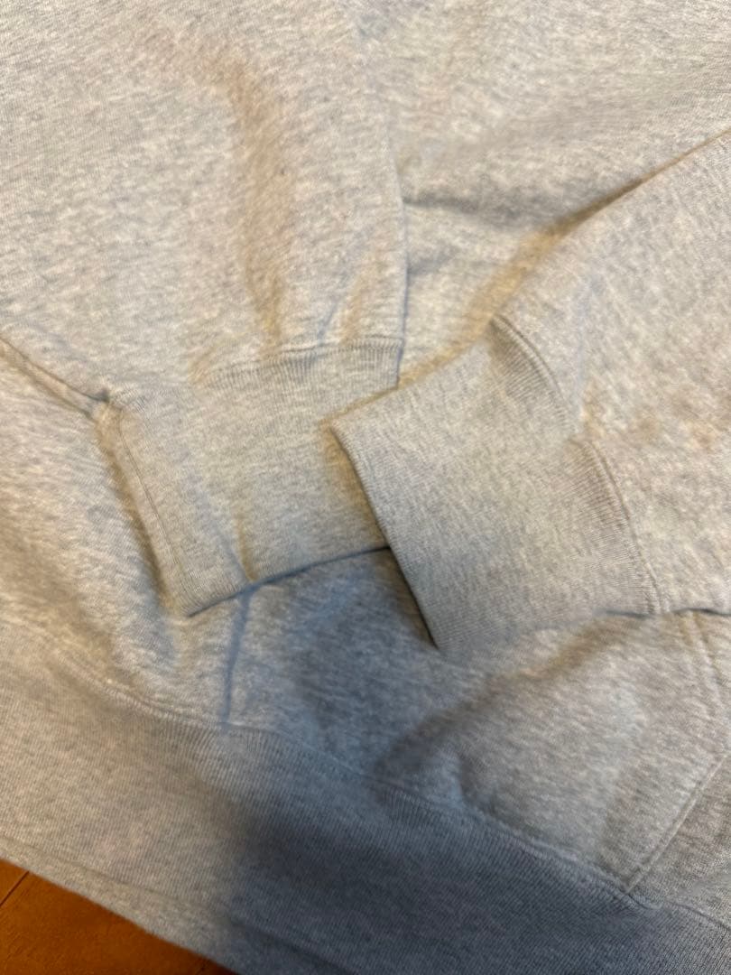 Supreme パーカー シュプリーム　フードロゴ　グレー