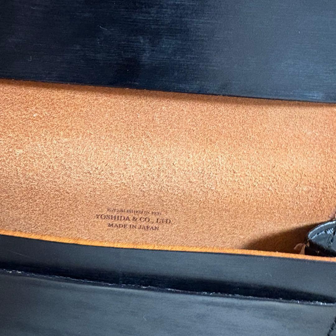 吉田カバン PORTER ポーター 黒 レザー 名刺入れ カードケース