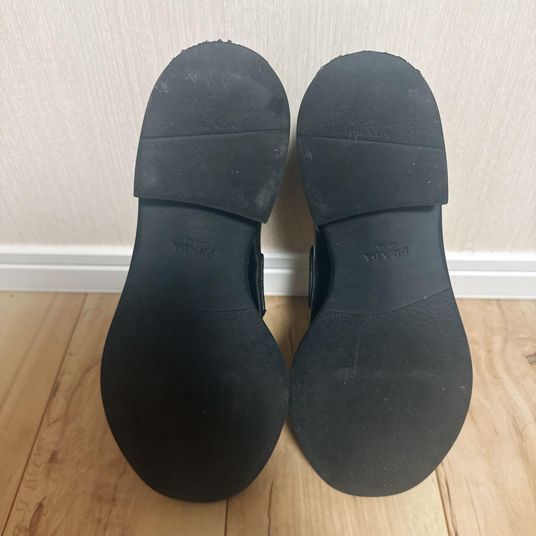 美品　プラダ　ローファー　革靴　サイズ38 1/2