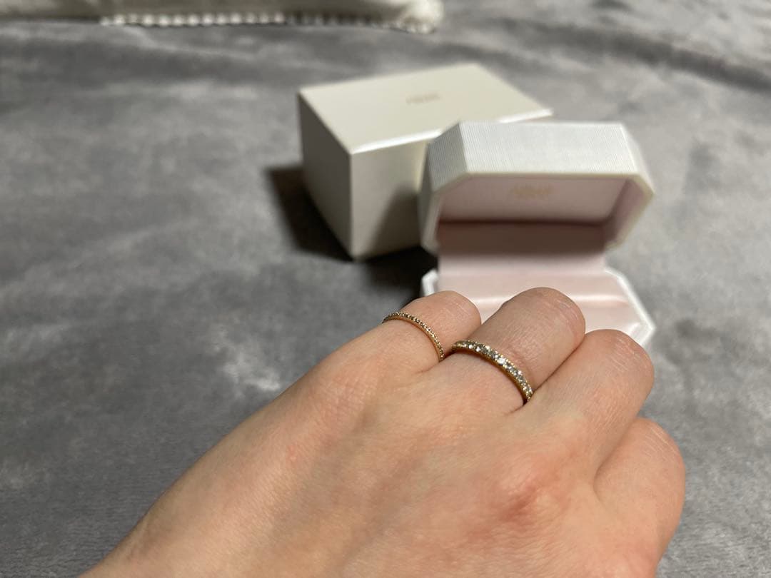 ■■現行モデル■■AHKAH ティナ(ハーフエタニティ/1.9mm)ゴールド♡