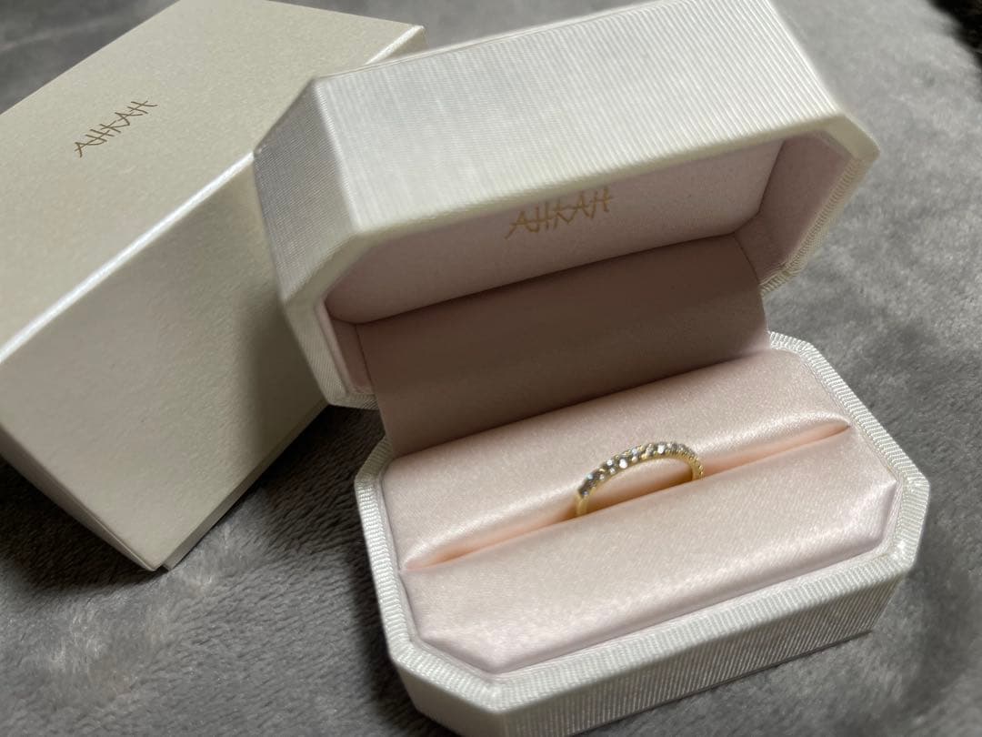 ■■現行モデル■■AHKAH ティナ(ハーフエタニティ/1.9mm)ゴールド♡