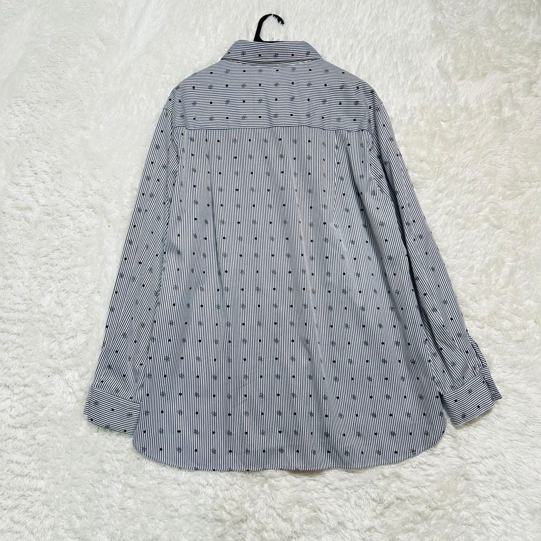 美品 rosymonster ロージーモンスター ハートロゴシャツ ネイビー