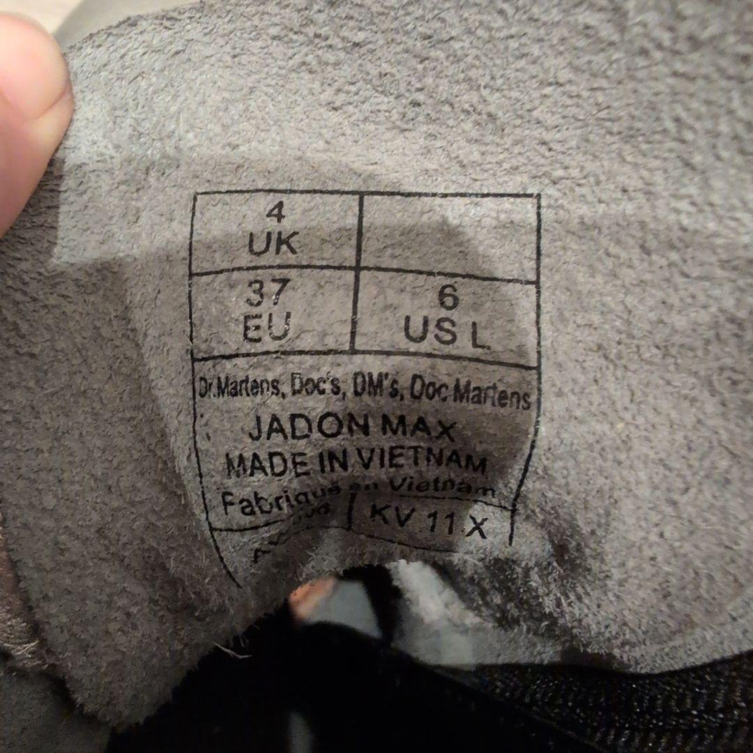 Dr.Martens JADON MAX 8ホール シルバー UK4