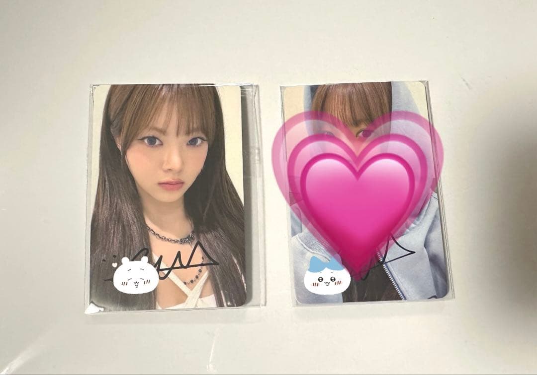 LE SSERAFIM ウンチェ サイン トレカ SPAGHETTI ラキドロ