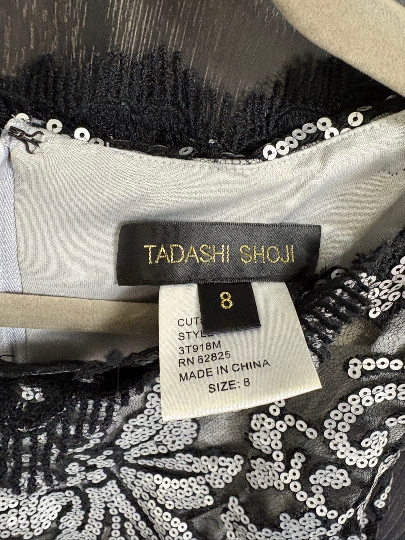 TADASHI SHOJI ノースリーブ膝丈ワンピース 8号