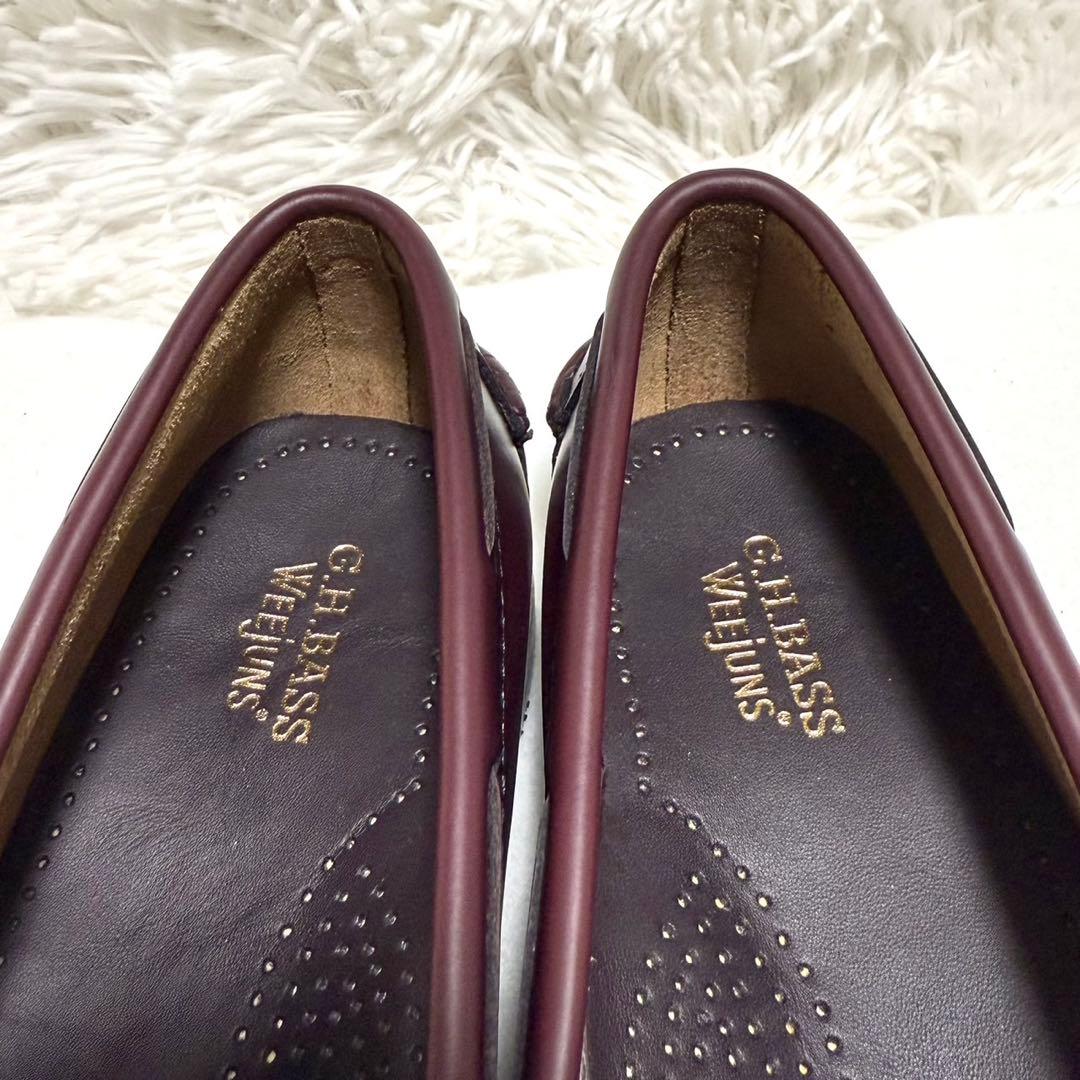 極美品 G.H.BASS キルト タッセル ローファー 41020 ESTHER