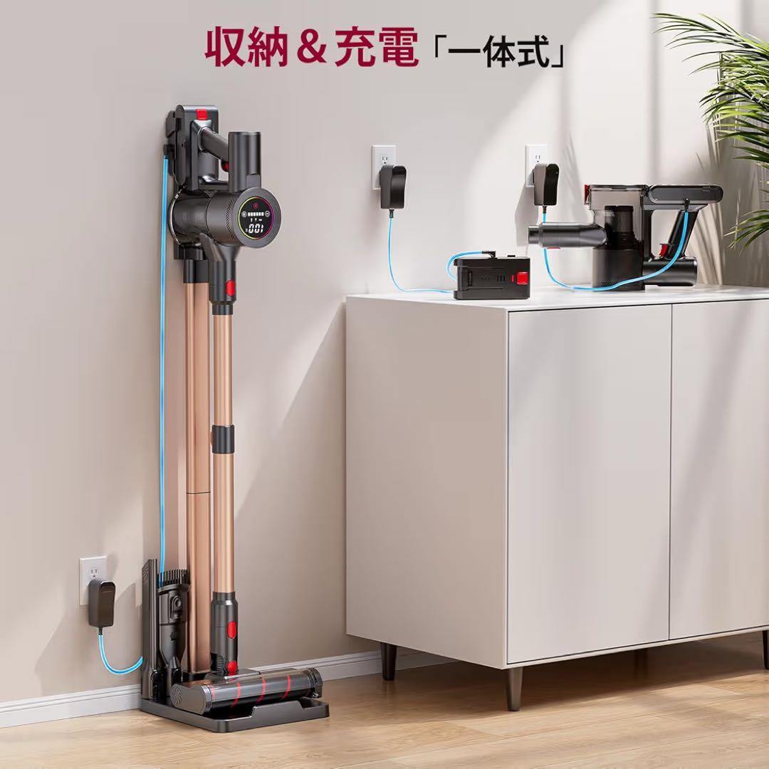 【2026先行】70Kpa強力吸引 自走式コードレス掃除機 AI制御 軽量 最新