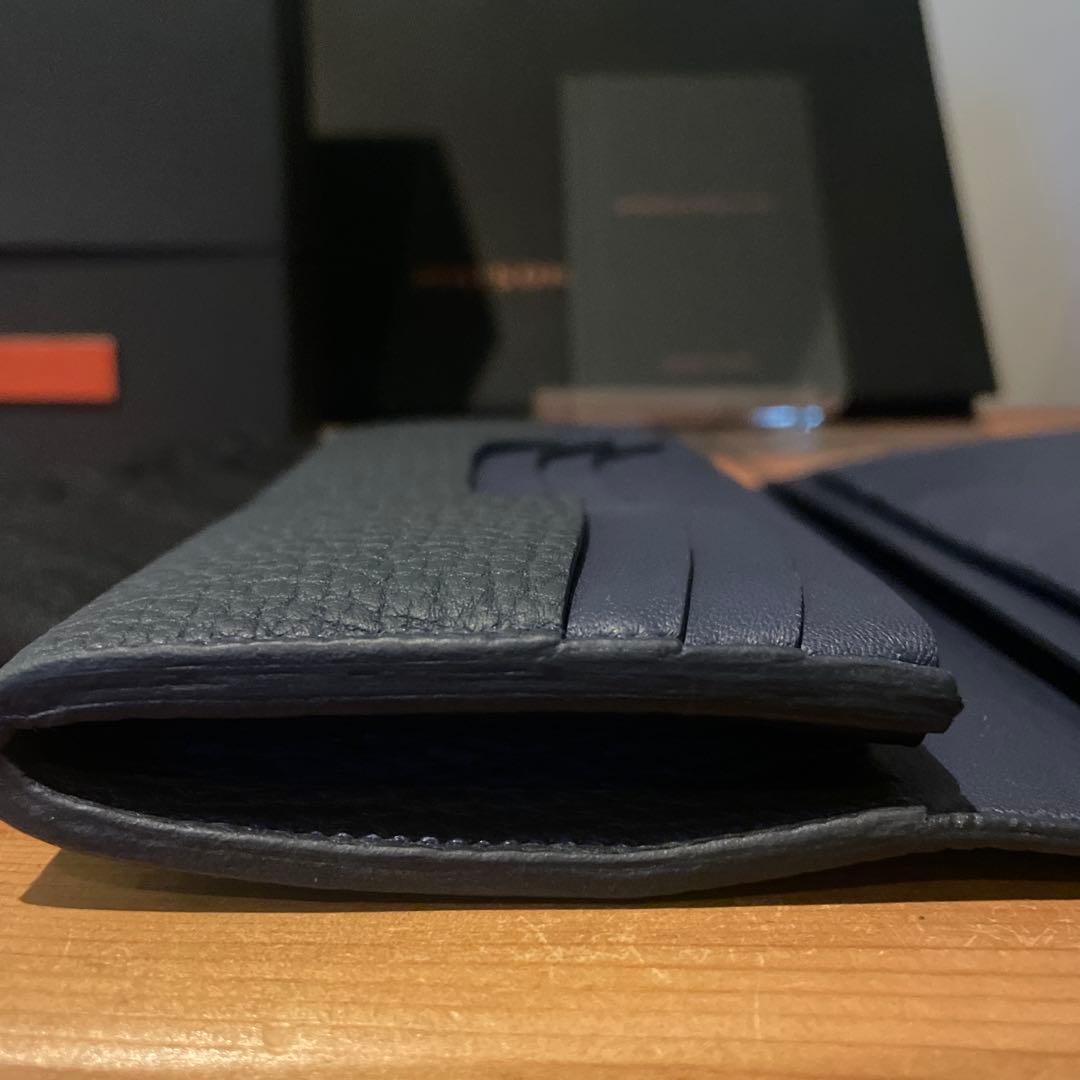 【正規品 新品】メゾンタクヤ 2つ折り長財布 TT2 WALLET ネイビー