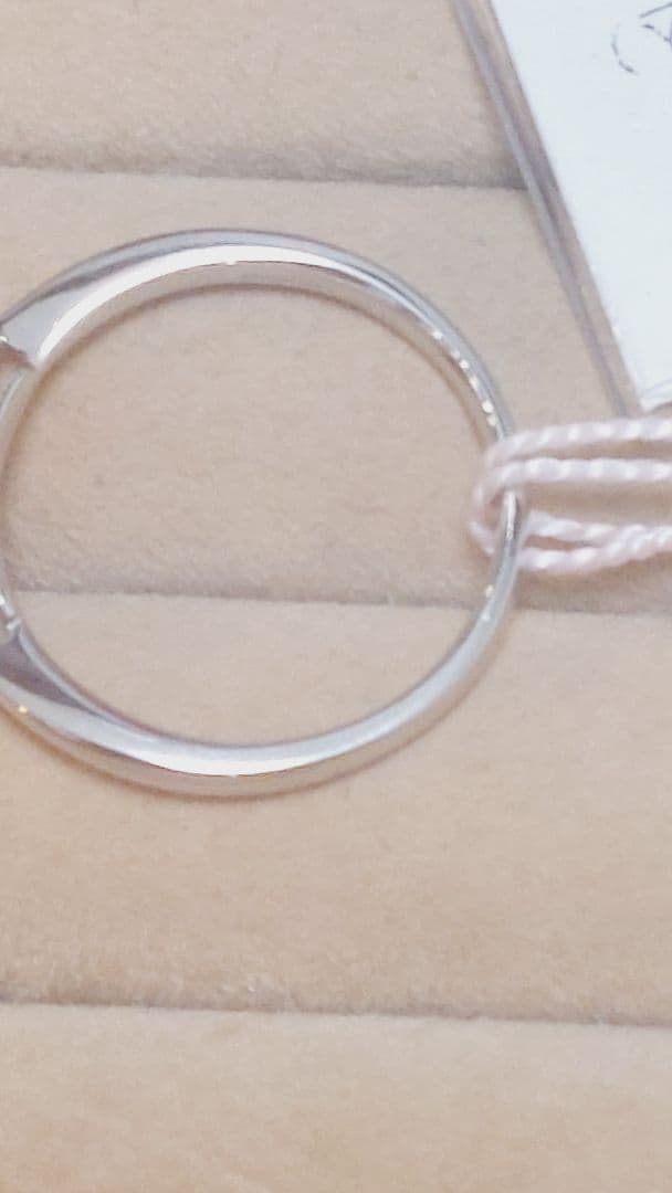 朝まで赤字の出品未販売鑑別書PT900白蝶11.1mmダイヤ0.15リング