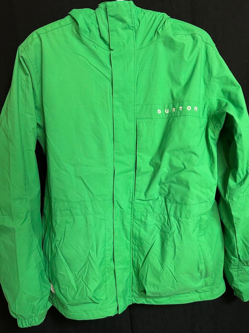 BURTON 上下セット　スノボウェア　グリーン フード付きジャケット&パンツ